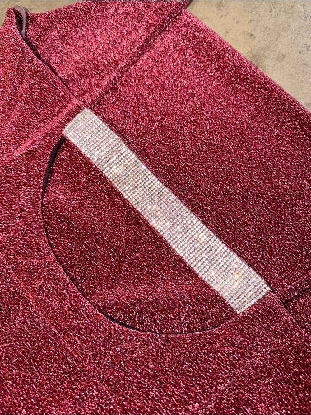 Haley & June Berry Metallic Cowl Neck Midi Dress Shimmer Spaghetti Strap L - Picture 7 of 13